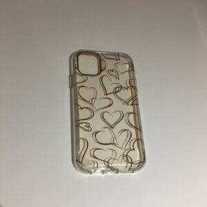NWT Rose Gold Heart Design Durable Dual Layer iPhone 11 Case